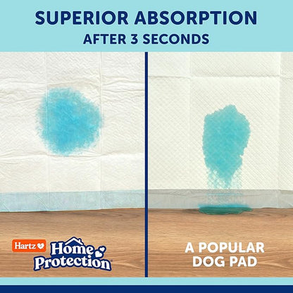 Hartz Home Protection Super Absorbent Odor Eliminating Mountain Fresh Scented No Leak Dog Pads, XXL 20 Count