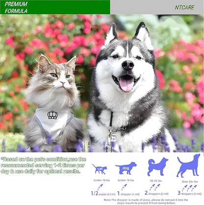 Kennel Cough Drops for Dogs & Cats Cough Relief Dry and Wet Pet Cough Allergy Relief - for Dogs of All Breeds & Sizes-2 Oz