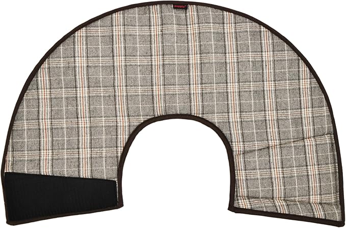 Puppia Dandy Cone Collar for Dogs After Surgery Fashionable Comfortable Pet Recovery Collar Elizabethan Dog Collar, Brown, Small
