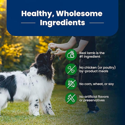 Blue Buffalo Life Protection Formula, Adult Dry Dog Food, Made with Natural Ingredients, Lamb & Brown Rice, 40lb Bag