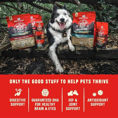 Stella & Chewy's Wild Red Dry Dog Food Raw Coated High Protein Wholesome Grains Ocean Recipe, 3.5 lb. Bag