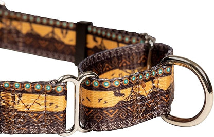 Downtown Pet Supply - Martingale Collar for Dogs - Big, Wide & Thick - Escape-Proof, Weatherproof, Durable & Comfortable - Sahara - Medium