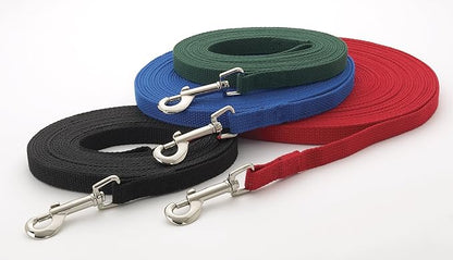 Guardian Gear Cotton Web Dog Training Lead 20'x5/8", Red