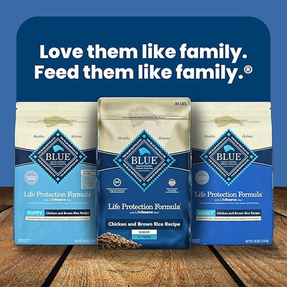 Blue Buffalo Life Protection Formula Large Breed Puppy Dry Dog Food with DHA, Vital Nutrients & Antioxidants, Made with Natural Ingredients, Chicken & Brown Rice Recipe, 15-lb. Bag