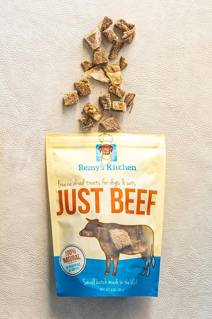 Freeze Dried Dog Treats – Turkey, Bison & Beef, Single Ingredient, All-Natural, USA Sourced, Human-Grade, Grain-Free, No Artificial Preservatives, 9 oz (3-Pack)