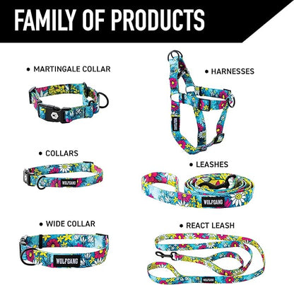 Wolfgang Heavy Duty Adjustable Dog Harness, Pull-Tested for Walking & Training, LazyDaisy Print, X-Large