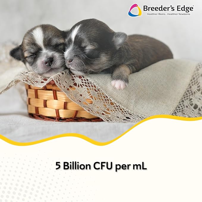 Revival Animal Health Breeder's Edge Nurture Flora for Puppies & Kittens | Colostrum Supplement for Puppies & Kittens | Protein & Vitamins & Minerals | Easy to Digest | 30ml Easy to Administer