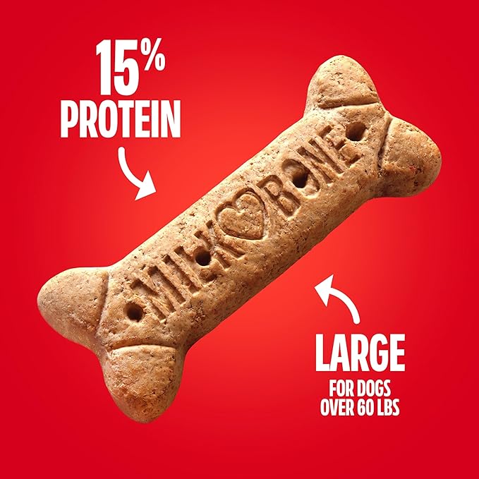 Milk-Bone Original Dog Treats Biscuits for Large Dogs, 10 Pounds (Packaging May Vary)
