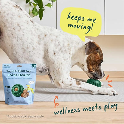 WOOF Hip & Joint Pupsicle Refill Pops - Dog Joint Supplement for The Pupsicle Toy to Support Joint Health, Recovery, and Mobility - Large Pops - 2 Pack