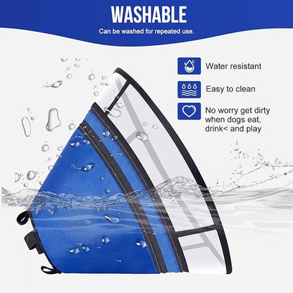 OneTigris Elizabethan Collar Soft Dog Cone for Dogs After Surgery, Breathable Pet Recovery Collar for Large Medium Small Dogs and Cats, Adjustable Dog Cone Collar (Blue, XXL)