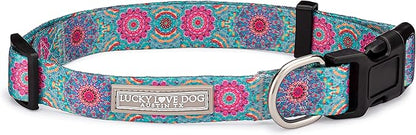 Lucky Love Dog - Adjustable Dog Collar with Easy Click Buckle for Small Dogs, Durable, & Comfortable for Male & Female Dogs, Pet Collar for Puppies & Adult Dogs - Clara, Small