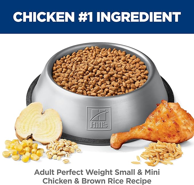 Hill's Science Diet Adult Perfect Weight Small & Mini Dry Dog Food, Chicken, 4 lb. Bag