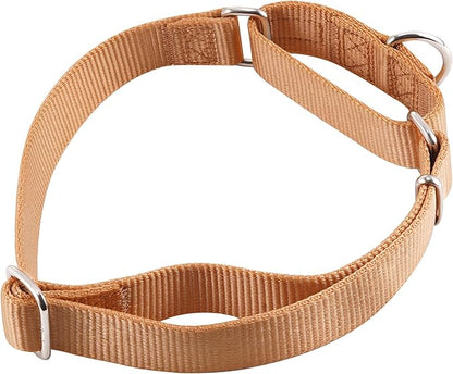 Hyhug Martingale Collar for Dogs Small Clay |Escape - Proof Heavy Duty Nylon Durable No Buckle, Ideal for Training & Daily Walks