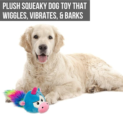 Hyper Pet Doggie Tail & Unicorn Pal Interactive Plush Dog Toys - 2 Pack Value Pack (Interactive Toy that Wiggles, Vibrates & Barks Dog Toys for Boredom & Stimulating Play) Colors May Vary
