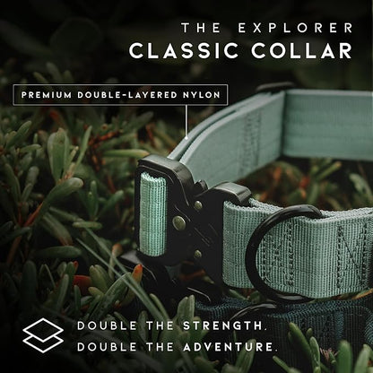 Made to ROAM Premium Dog Collar - Adjustable Heavy Duty Nylon Collar with Quick-Release Metal Buckle (Arizona Heartbeat, Classic Size 0)