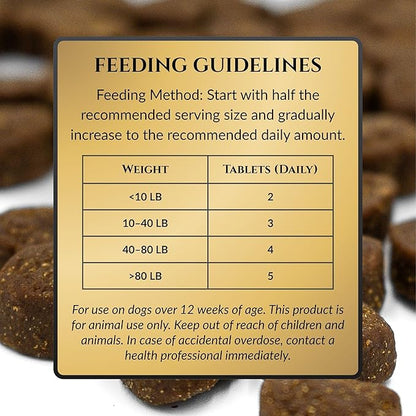 Vita Nibbles 8-in-1 Dog Multivitamin Chews | Chewable Dog Vitamins with Omega 3 Fish Oil for Strong Immune Health of Dogs | Promotes Healthy Skin, Coat, Heart, Joint & Vitality - 10.5 Oz