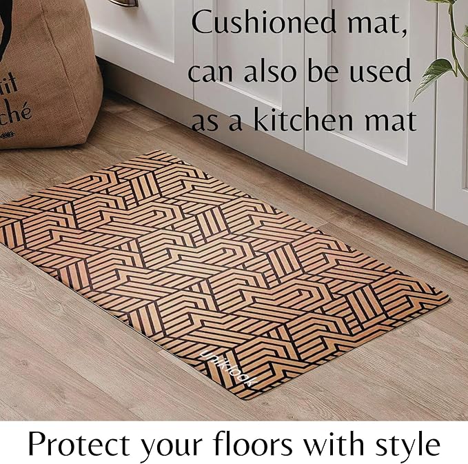 Dog Food Mat - Dog Bowl Mat - Pet Food Mat - Dog Mat for Food and Water - Dog Feeding Mat - Dog Water Bowl Mat - Waterproof Dog Water Mat - UnikLook