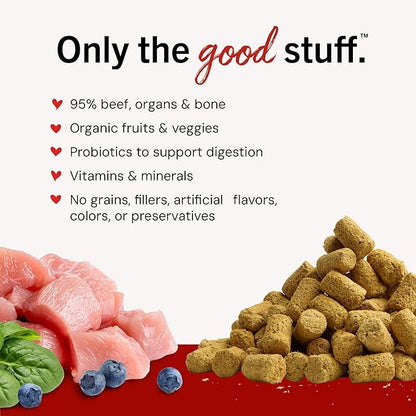 Stella & Chewy's Freeze-Dried Raw Tantalizing Turkey Meal Mixers- Dog Food Topper and Mixer - Made with 95% Cage-Free Turkey, Organs & Bone - Perfect for Picky Eaters - Grain-Free - 8 oz