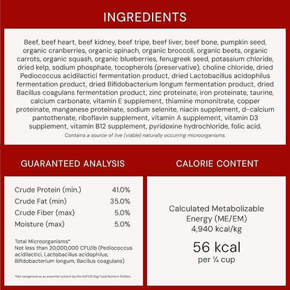 Stella & Chewy's Freeze-Dried Raw Beef Meal Mixers- Dog Food Topper and Mixer - Made with 95% Grass-Fed Beef, Organs & Bone - Perfect for Picky Eaters - Grain-Free - 35 oz
