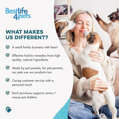 Breathe Easy Natural Cough Relief for Dogs - Gentle Dog Nasal Congestion and Sneezing Relief Plus Trachea and Airway Support Helps Senior & Brachycephalic Dogs Have Easier Days and More Restful Sleep