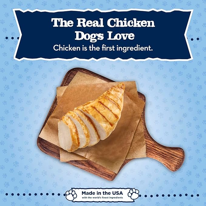 Blue Buffalo Baby Blue Natural Dry Food for Puppies, Healthy Growth Formula with DHA, Savory Chicken Recipe, 24-lb Bag
