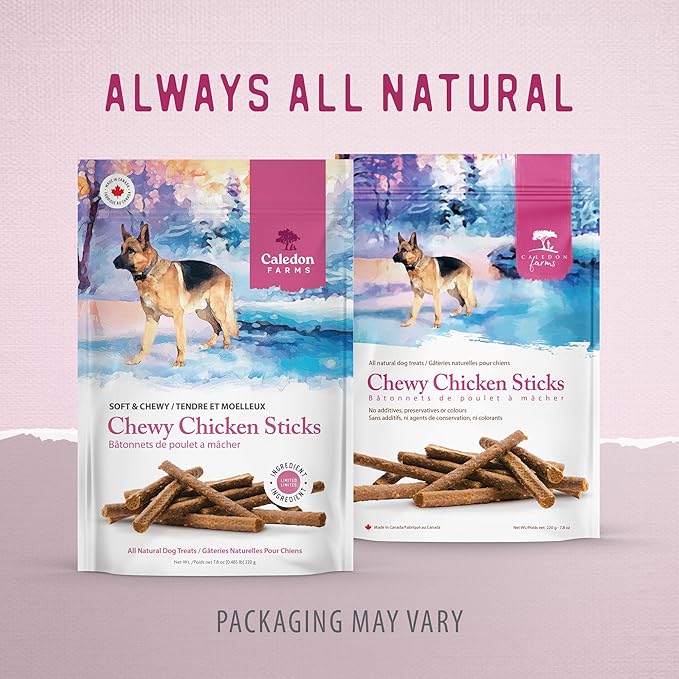 Caledon Farms Chewy Chicken Sticks Dog Treats: 220G/7.8OZ (Pack of 2)