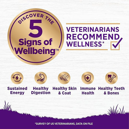 Wellness Complete Health Dry Dog Food, Wholesome Grains, Natural, Chicken & Oatmeal Recipe, (15-Pound Bag)