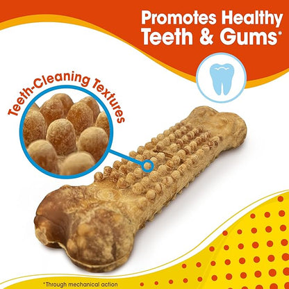 Nylabone Nubz Natural Dog Chew Treats for Large Dogs, Long Lasting Dog Bones Made in USA, Chicken Flavor Breath Freshener Dental Chews, For Dogs Over 30 lbs. (18 Count)