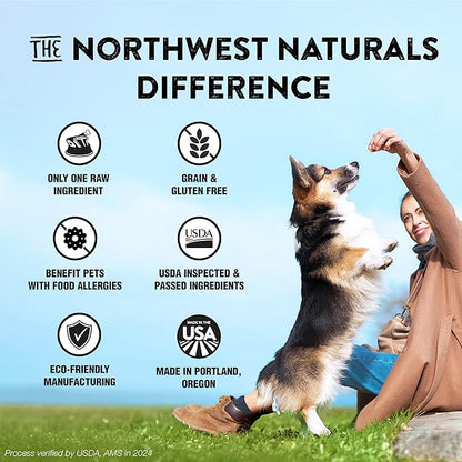 Northwest Naturals Raw Rewards Freeze-Dried Chicken Breast Treats for Dogs and Cats - Bite-Sized Pieces - Healthy, 1 Ingredient, Human Grade Pet Food, All Natural, Proudly Made in USA, 10 Oz