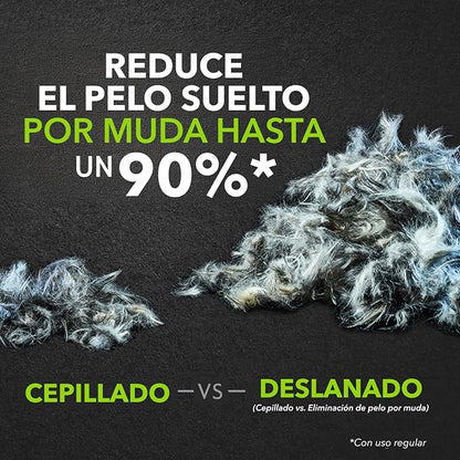 FURminator Medium Dog Undercoat deShedding Tool, Long Hair, Reduces Loose Hair from Shedding
