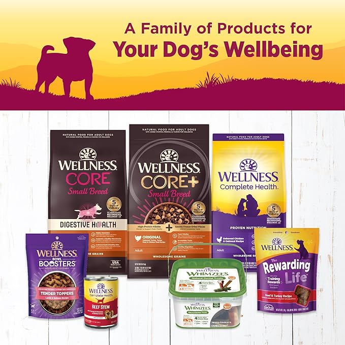 Wellness Petite Entrees Shredded Medley Small Breed Adult Wet Dog Food, Grain Free, Natural, Roasted Chicken, Beef, Green Beans, and Red Peppers, 3 oz, Pack of 12 Cups