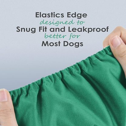 Wegreeco Washable Dog Diapers - Washable Male Dog Belly Wrap- Pack of 3 - (Blue,Green,Purple,Small)