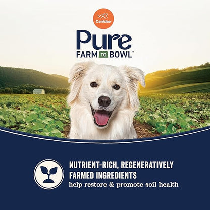 Canidae Pure Farm to Bowl Free-Range Bison, Lentil & Carrot, Adult, Grain-Free Dry Dog Food, 4lb
