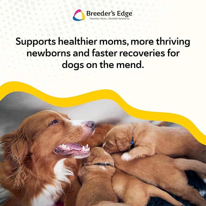 Breeder's Edge Foster Care Canine Milk Replacer Powder, Complete Nutritional Supplement for Puppies & Dogs, Supports Healthy GI & Immune System, Easy to Mix Formula, 18 lb