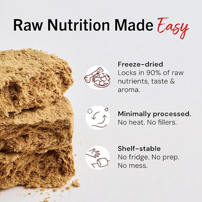 Stella & Chewy's Freeze-Dried Raw Dinner Patties - Turkey Recipe - High Protein Grain-Free Puppy & Dog Food - Perfect For Picky Eaters - 14 oz