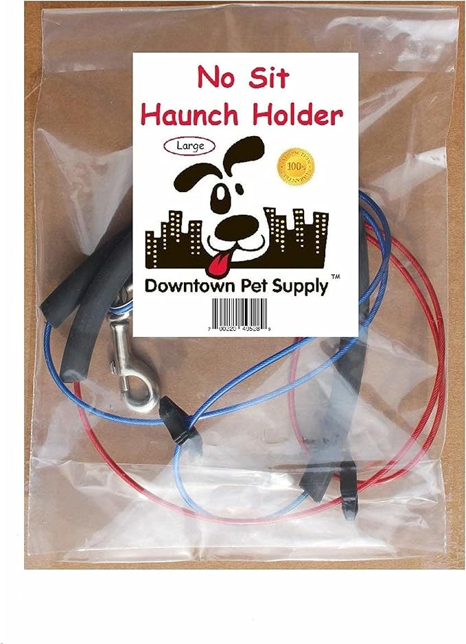 No Sit Haunch Holder Dog Grooming Restraint Restraint for Large dogs (Large: 21" and 24") by Downtown Pet Supply