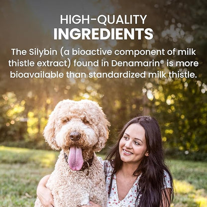 Nutramax Denamarin Liver Health Supplement for Large Dogs - with S-Adenosylmethionine (Same) and Silybin,30Count,(Pack of 2)