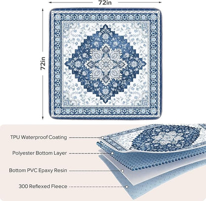 INVENHO 2PACK Washable Pee Pads for Dogs 72"x72" Reusable Dog Pads Extra Large Upgrade Non-Slip Dog Pee Pads Heavy Absorbency Puppy Pee Pads Quick Dry Whelping Pads/Waterproof Puppy Training Pad