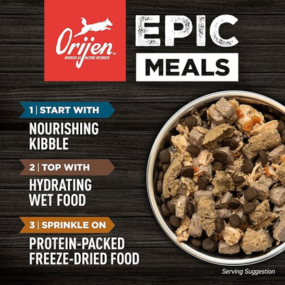ORIJEN Amazing Grains High Protein Dry Dog Food Six Fish Recipe 22.5lb Bag