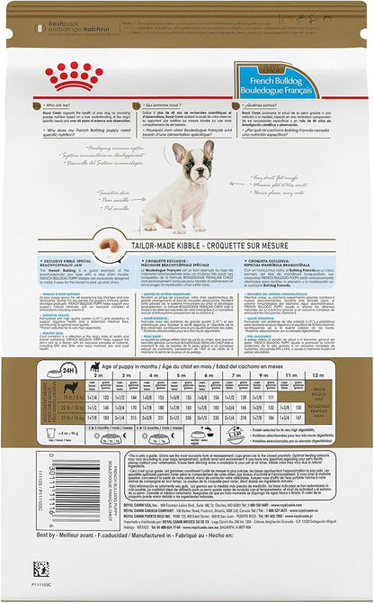 Royal Canin Breed Health Nutrition French Bulldog Puppy Dry Dog Food, 10.5 lb Bag