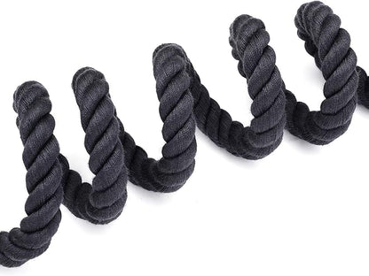 Mile High Life Dog Leash, Braided Cotton Rope Leashes with Leather Tailor Tip with Leather Tip - Heavy Duty Metal Clasp, 5FT, 1/2" Thick - Wedding, Walking for Medium Large Dogs(Dark Gray)