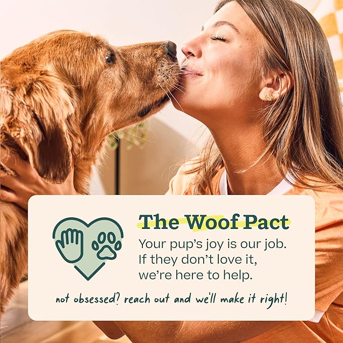 WOOF Bully Sticks Dog Treats - Chew Sticks for Dogs - Long-Lasting Dog Chew Treats - Made with Free-Range, Grass-Fed Beef - 12" Sticks - 5pk