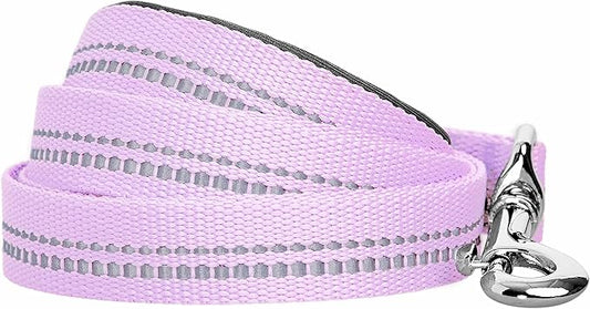 Blueberry Pet 3M Reflective Pastel Color Dog Leash with Soft & Comfortable Handle, 5 ft x 5/8", Lavender, Small, Leashes for Dogs