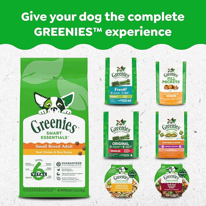 Greenies Veterinarian-Recommended Adult Natural Dental Dog Treats Petite Size, Dog Dental Chews, Original Flavor, 27 oz. Pack, 45 Count