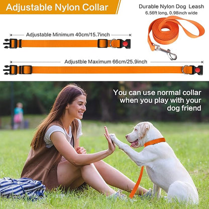 Prong Training Collar with Comfort Tips and Quick Release Snap Buckle - Dog Choke Pinch Collar with Nylon Cover
