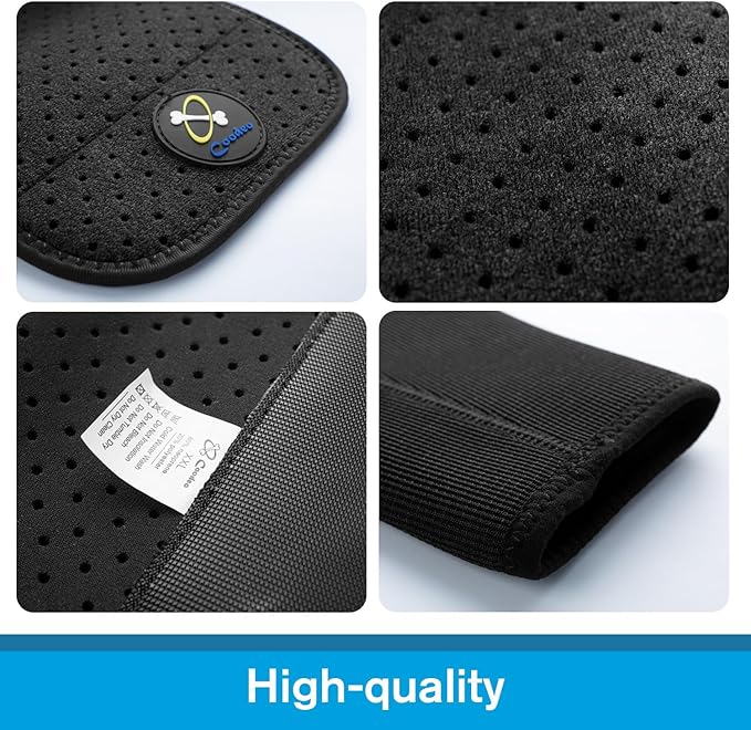 Coodeo Dog Recovery Sleeves, Cone Collar Alternative, Abrasion Resistant Dog Recovery Suit, Washable 2.5mm Thick and Waterproof, Pet Wounds Prevent Licking, Biting (Black, S)