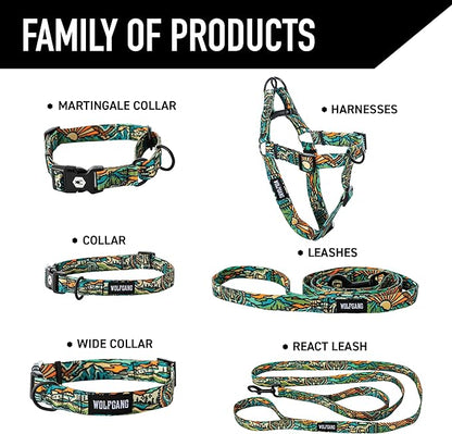 Wolfgang Heavy Duty Dog Leash, Pull-Tested for Walking & Training, WildWolf Print, Small