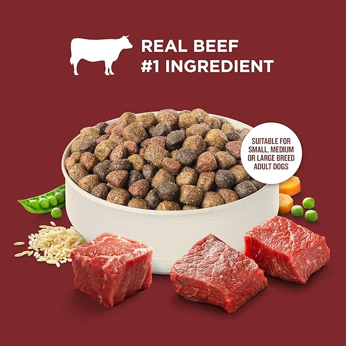 Nutrish Rachael Ray Adult Dry Dog Food Real Beef, Pea & Brown Rice Recipe, 13 lb. Bag
