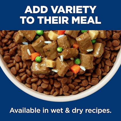 Hill's Science Diet Adult 7+,Senior Adult 7+ Premium Nutrition,Wet Dog Food,Beef & Vegetables Stew,12.8 oz Can,(Pack of 24)