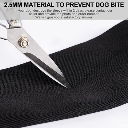 Front Leg Dog Recovery Sleeves - Cone Collar Alternative, Waterproof Abrasion-Resistant Washable 2.5mm Thick, Prevents Licking, Keeps Wounds Dry, 24-Hour Wear (Black, XS)